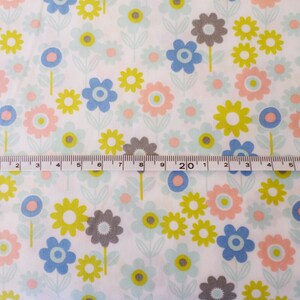 Cotton Fabric Flower Meadow image 2