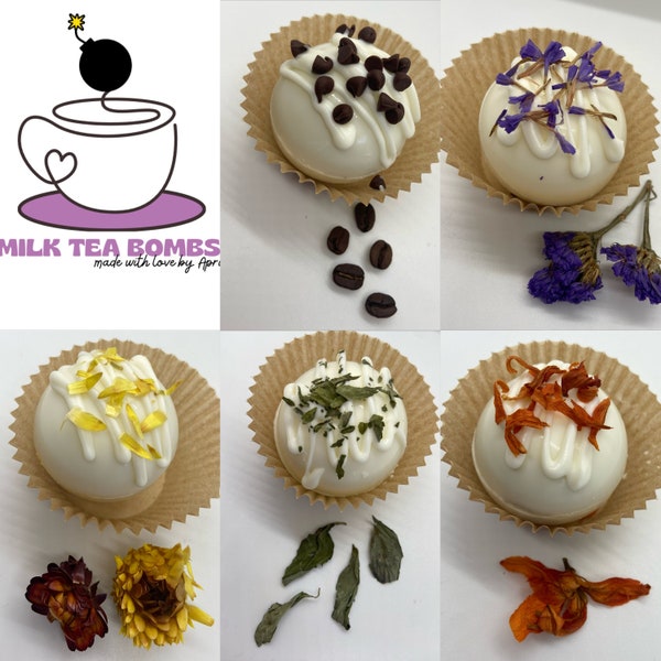 Milk Tea Bomb gift for tea lover | Hot Tea | Milk Tea | Teacher Gift | Coworker | Gift for bff | Herbal Tea | Dessert