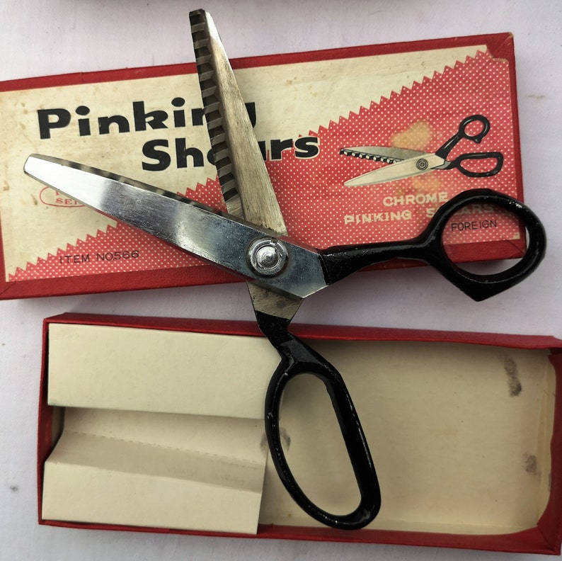 Vintage Craft Scissors Pinking Shears c.1950's. Etsy