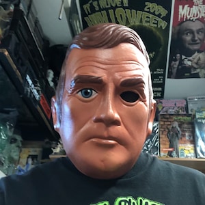 Six Million Dollar Man, Lee Majors, Vintage Kenner toys Maskatron, bionic man, latex cosplay, Halloween, face mask