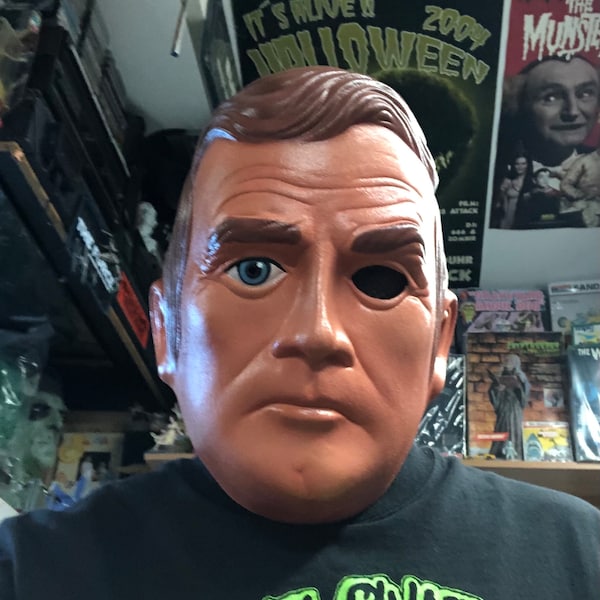 Six Million Dollar Man, Lee Majors, Vintage Kenner toys Maskatron, bionic man, latex cosplay, Halloween, face mask