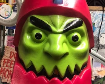 Trap-Jaw Mask adult full head latex Masters of the Universe Vintage Mattel action figure style Halloween cosplay collector mask