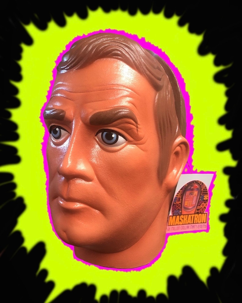 Maskatron Latex Mask Set: Six Million Dollar Man, Vintage Kenner Toy - Etsy