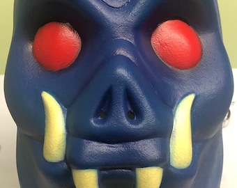 Webstor MOTU Mask Vintage style Masters of the universe full head adult sized latex collector cosplay Halloween mask
