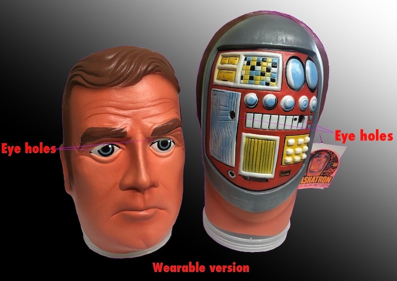 Maskatron Latex Mask Set: Six Million Dollar Man, Vintage Kenner Toy - Etsy