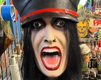 Wednesday 13 official latex mask hat Duke of spook stage wear rock accessories