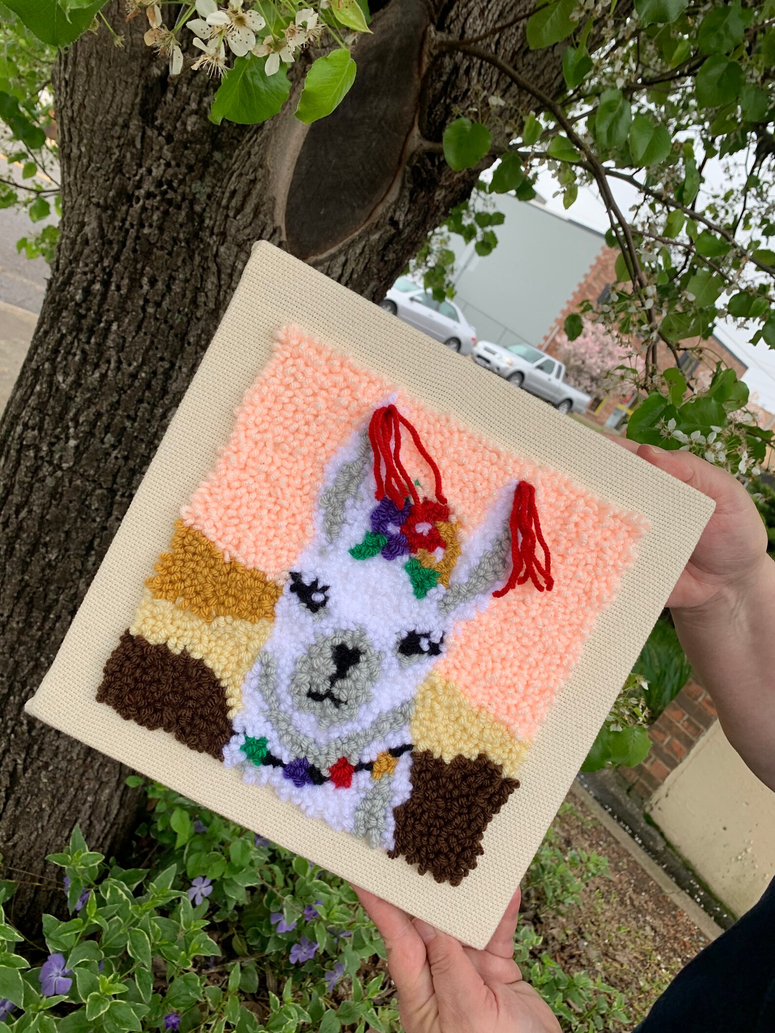 Llama Punch Needle Craft Kit Etsy