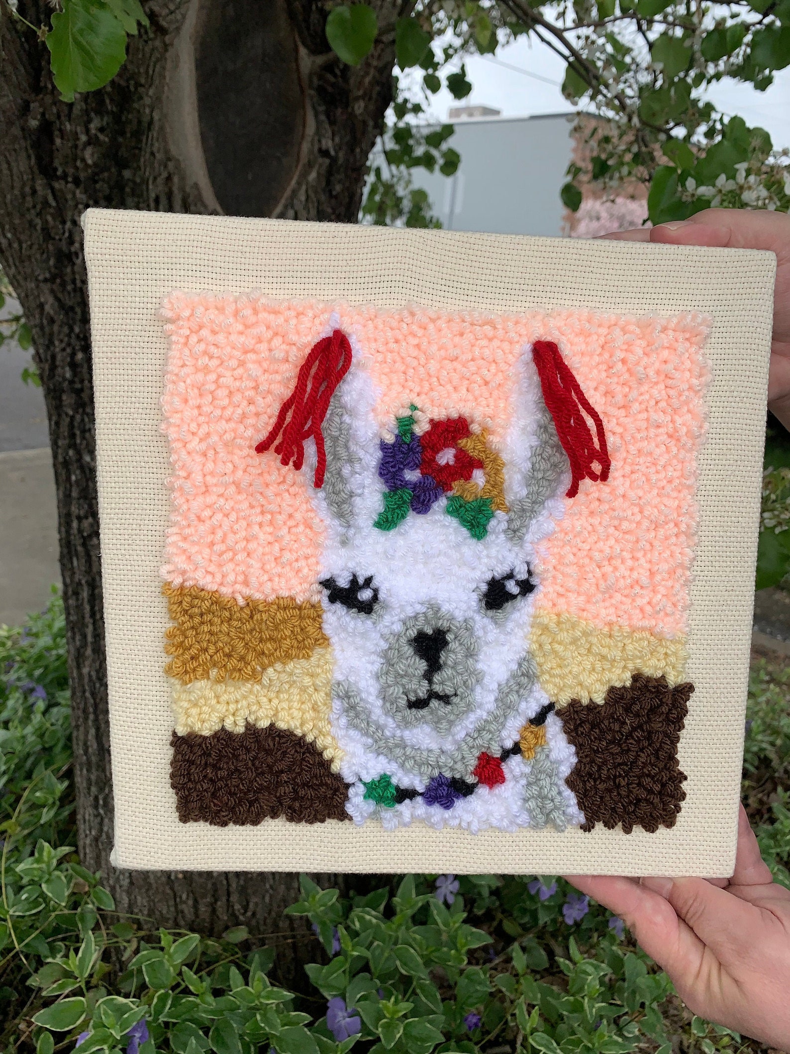 Llama Punch Needle Craft Kit Etsy