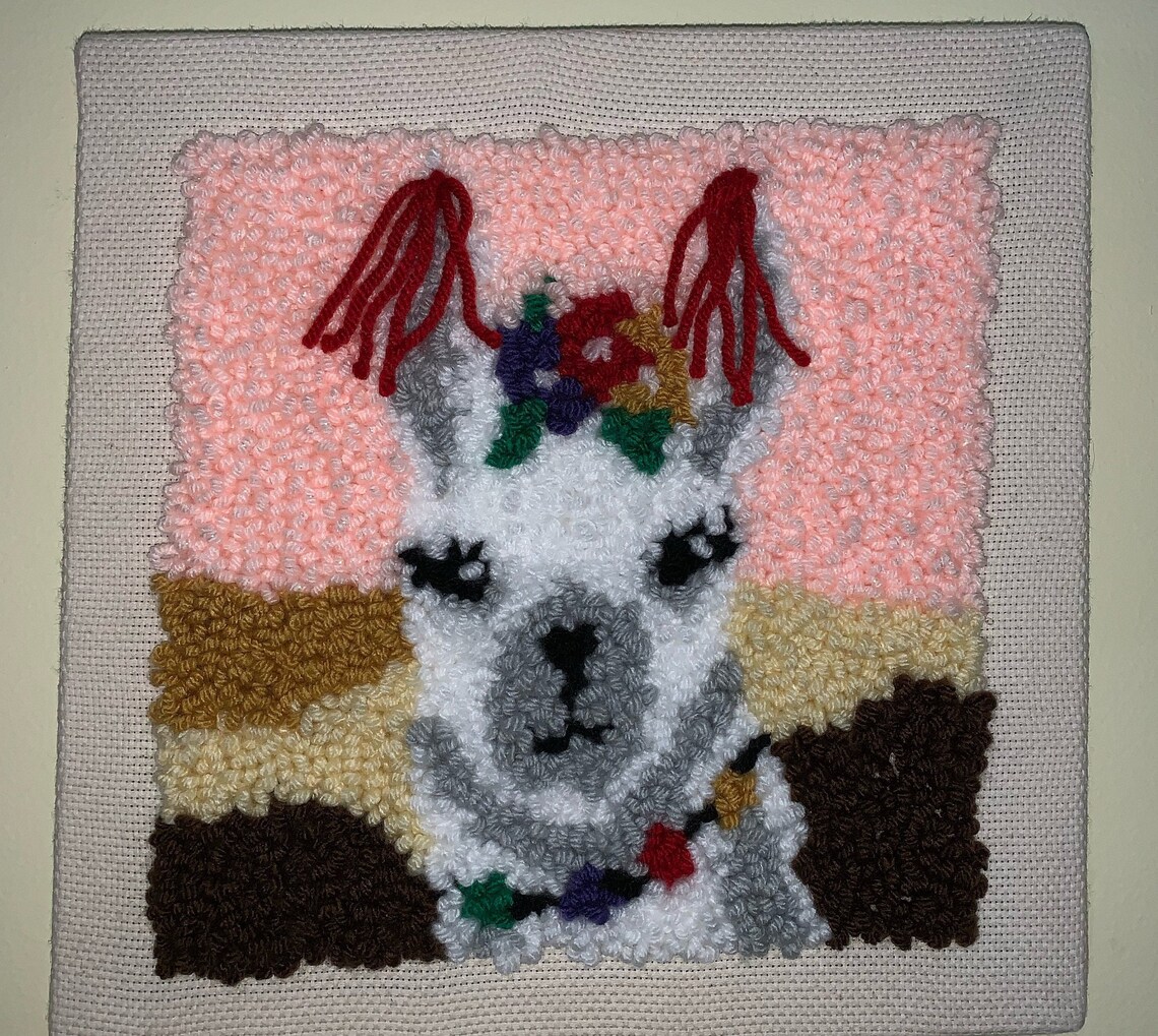 Llama Punch Needle Craft Kit Etsy