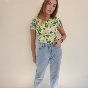 Vintage 1990s Harley Davidson Light Wash Straight Leg Jeans - 30