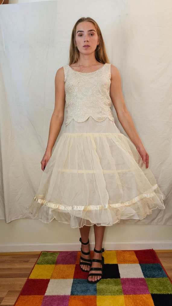 Layered tulle top skirt vintage