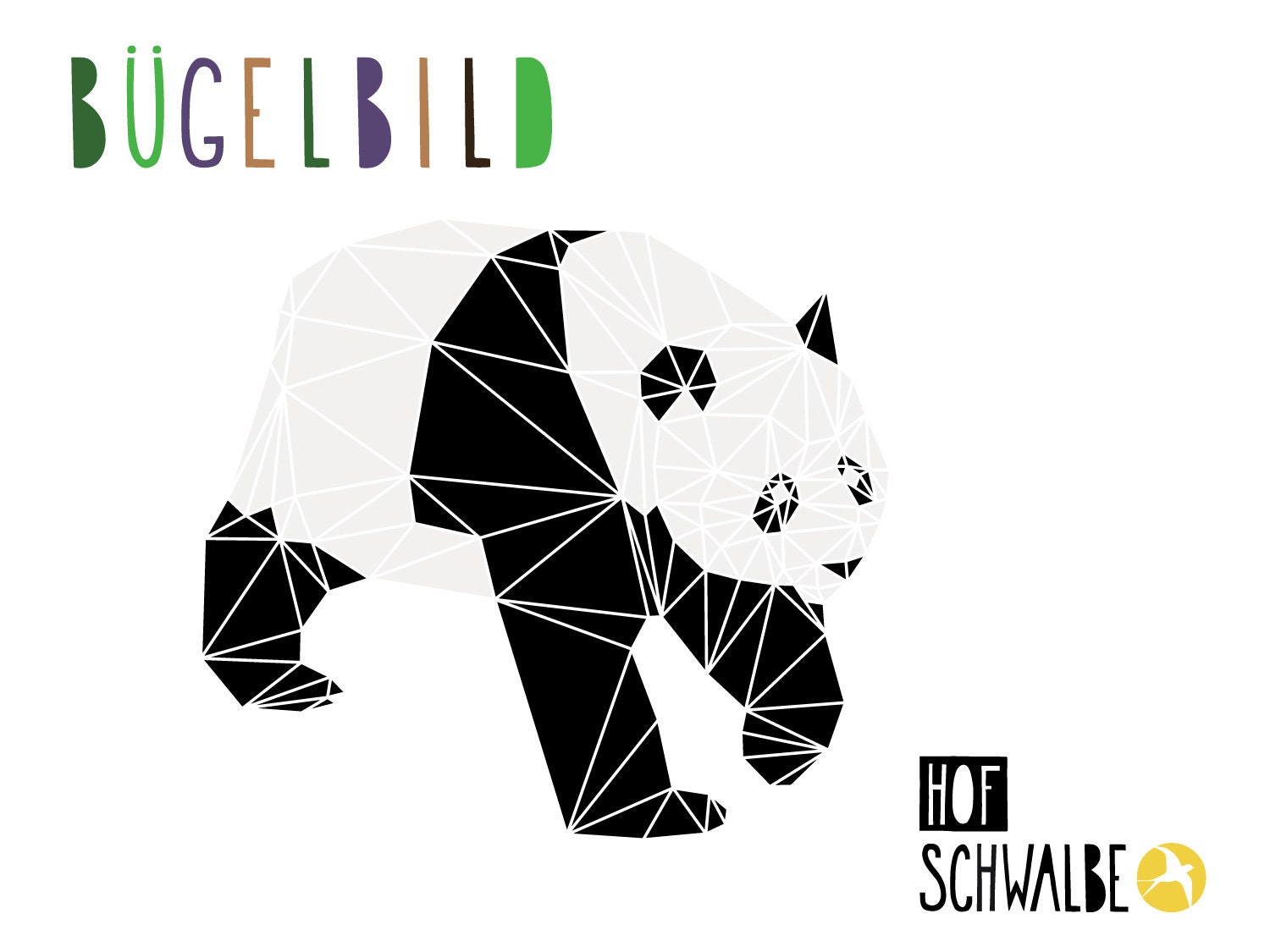 Panda Bügelbild Écusson Application Patch Coudre bricolage Décoration