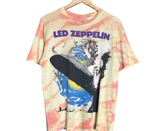 Vintage 90s Led Zeppelin Tie Dye Tshirt