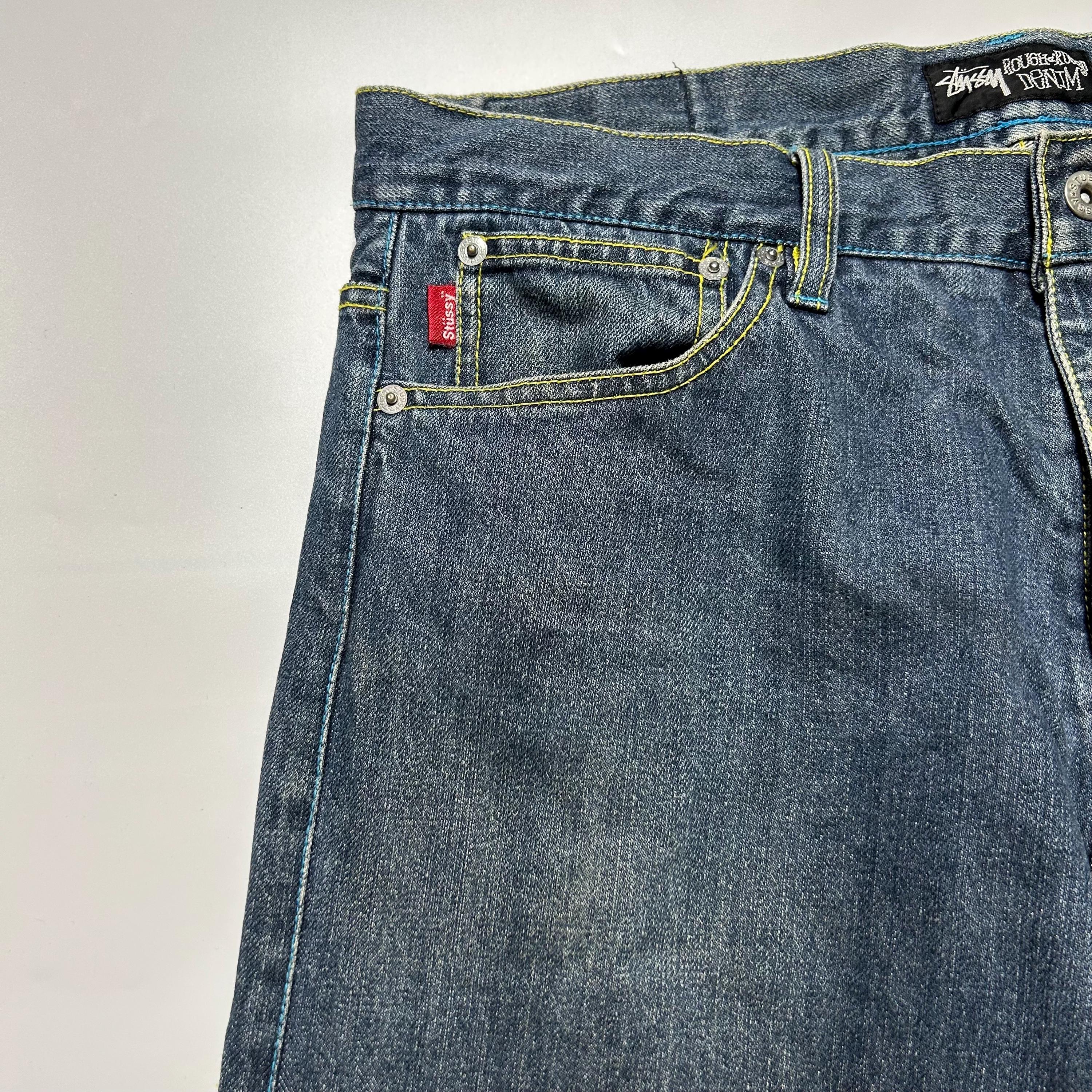 Vintage Stussy Rough Rugged Denim Skull Logo Jeans Pants - Etsy