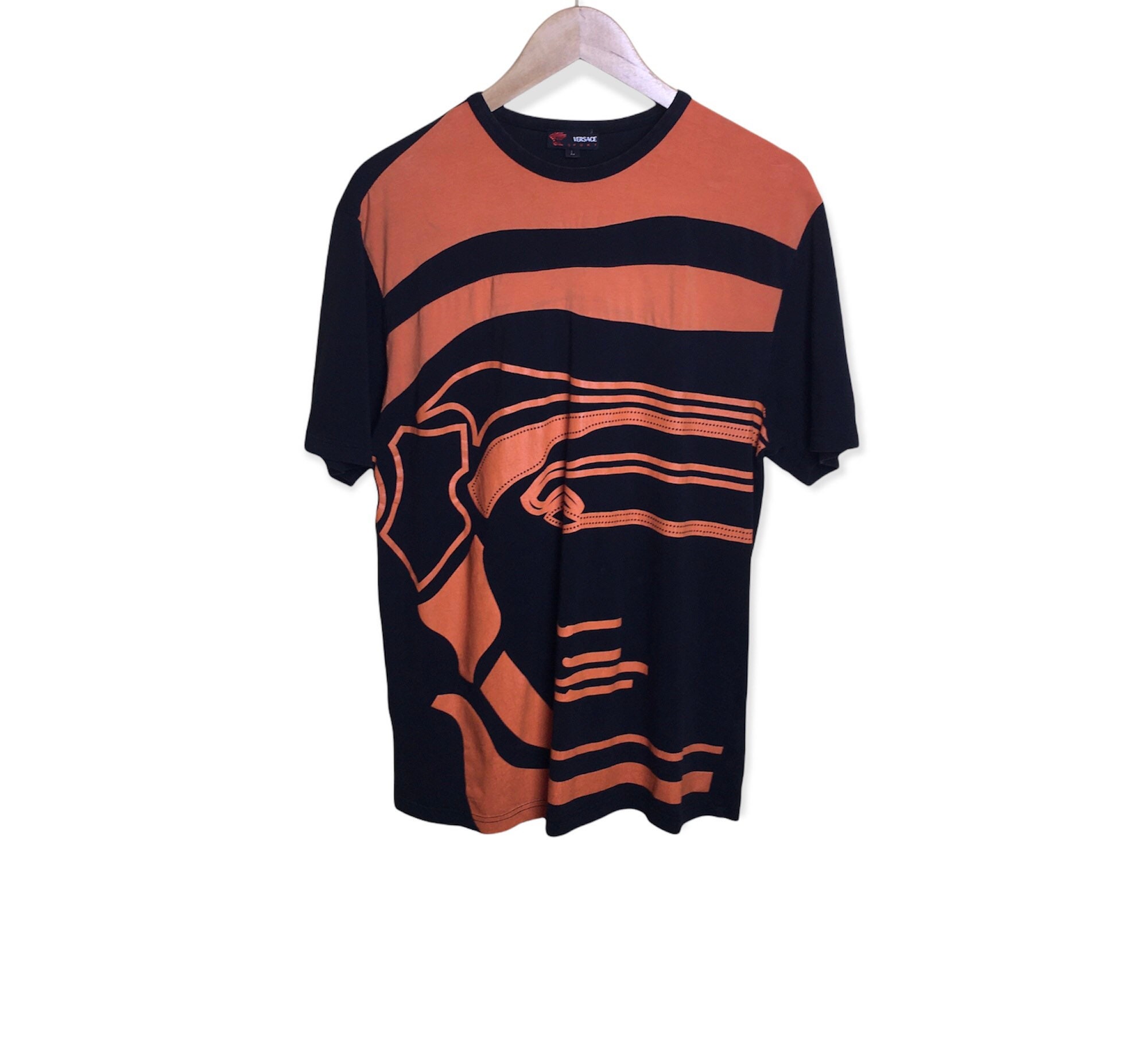 Versace Sport 90s Medusa Face Full Print T-shirt - Etsy