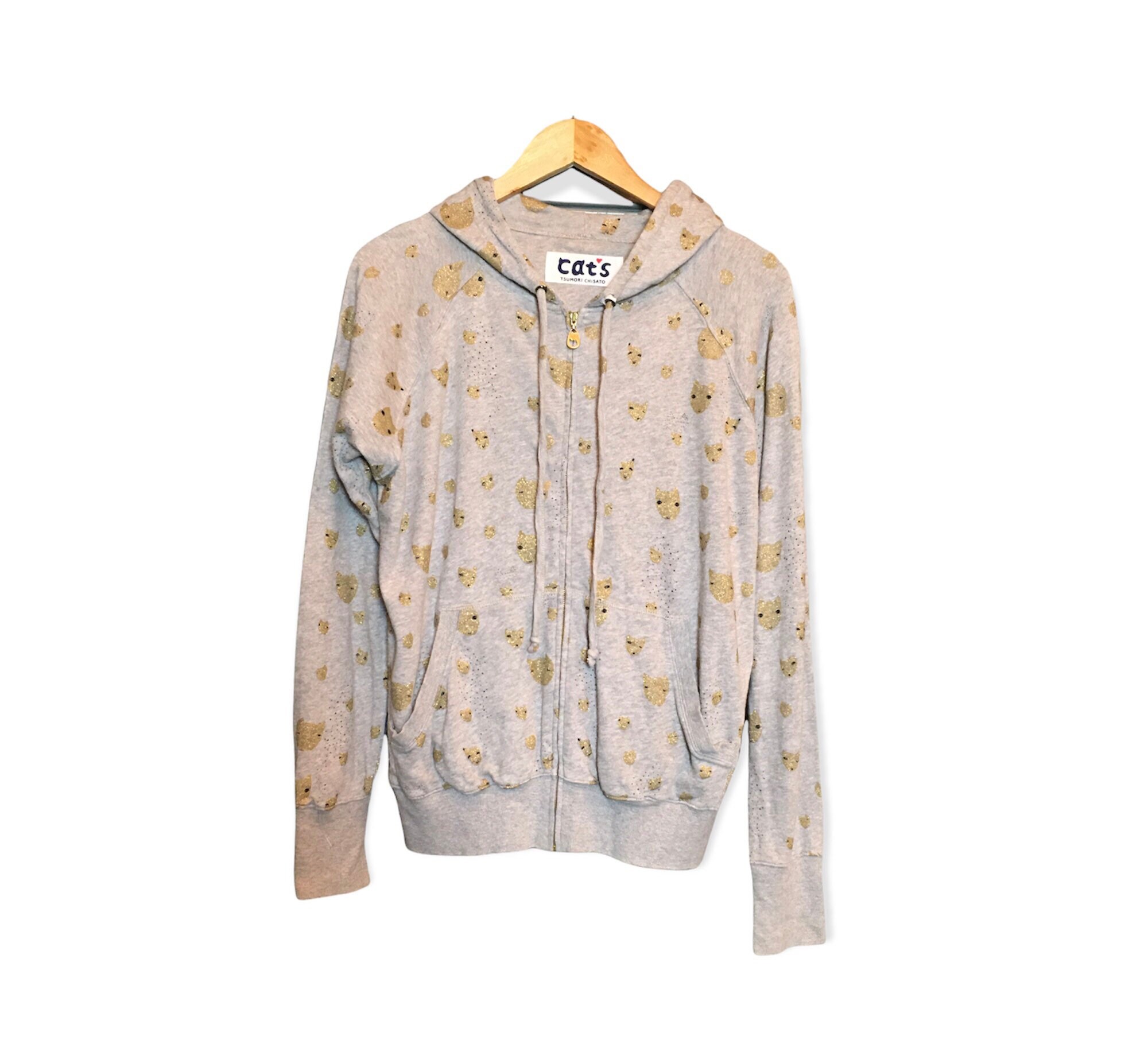 Tsumori Chisato CAT'S Monogram Hoodie - Etsy Ireland