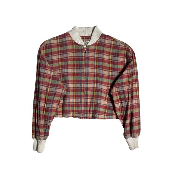 Comme Des Garçons Robe De Chambre Striped Cropped Zipper Jacket
