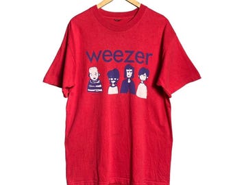 Vintage Y2K Weezer Punk Rock Band T-shirt - Etsy
