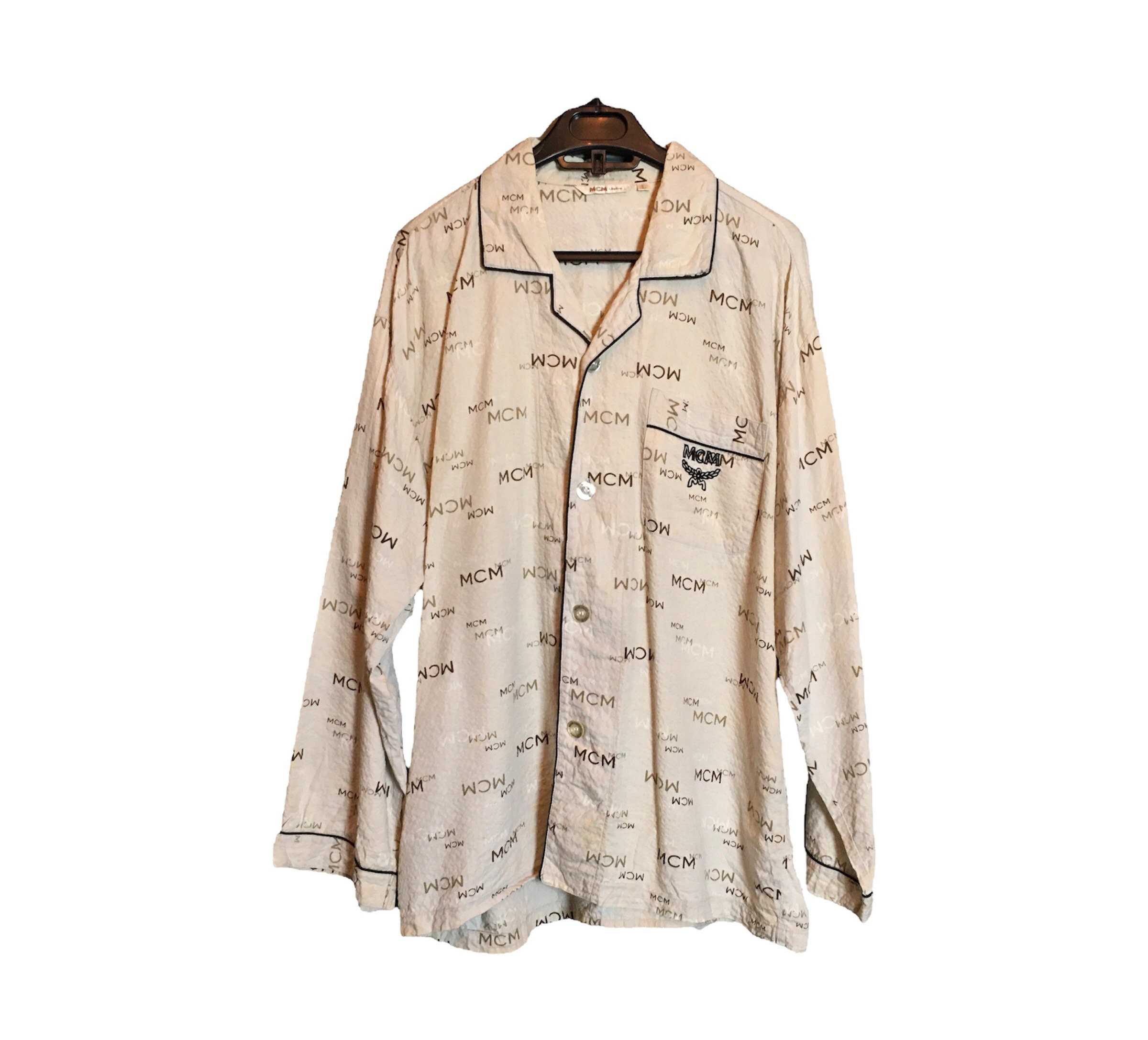 MCM Monogram Pajamas Top Long Sleeve Shirt