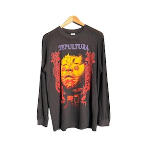 Vintage Sepultura Territory T-shirt '93 - Etsy Vintage Sepultura Territory T-shirt '93 - Etsy