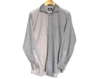 XL 70's Givenchy for Chesa Button up Shirt Beige Brown