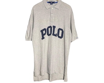 Vintage 1990s POLO Sport Tennis Cup Contest White Polo SHIRT Size