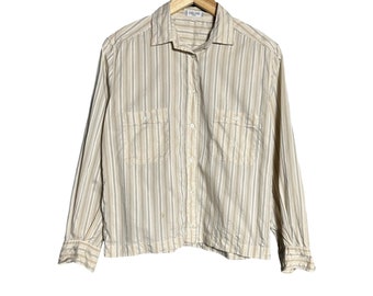 Celine Vintage Striped Long Sleeve Shirt