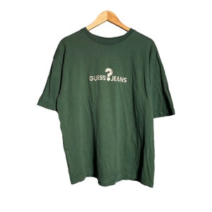 Vintage Guess Embroidery Big Logo T-shirt