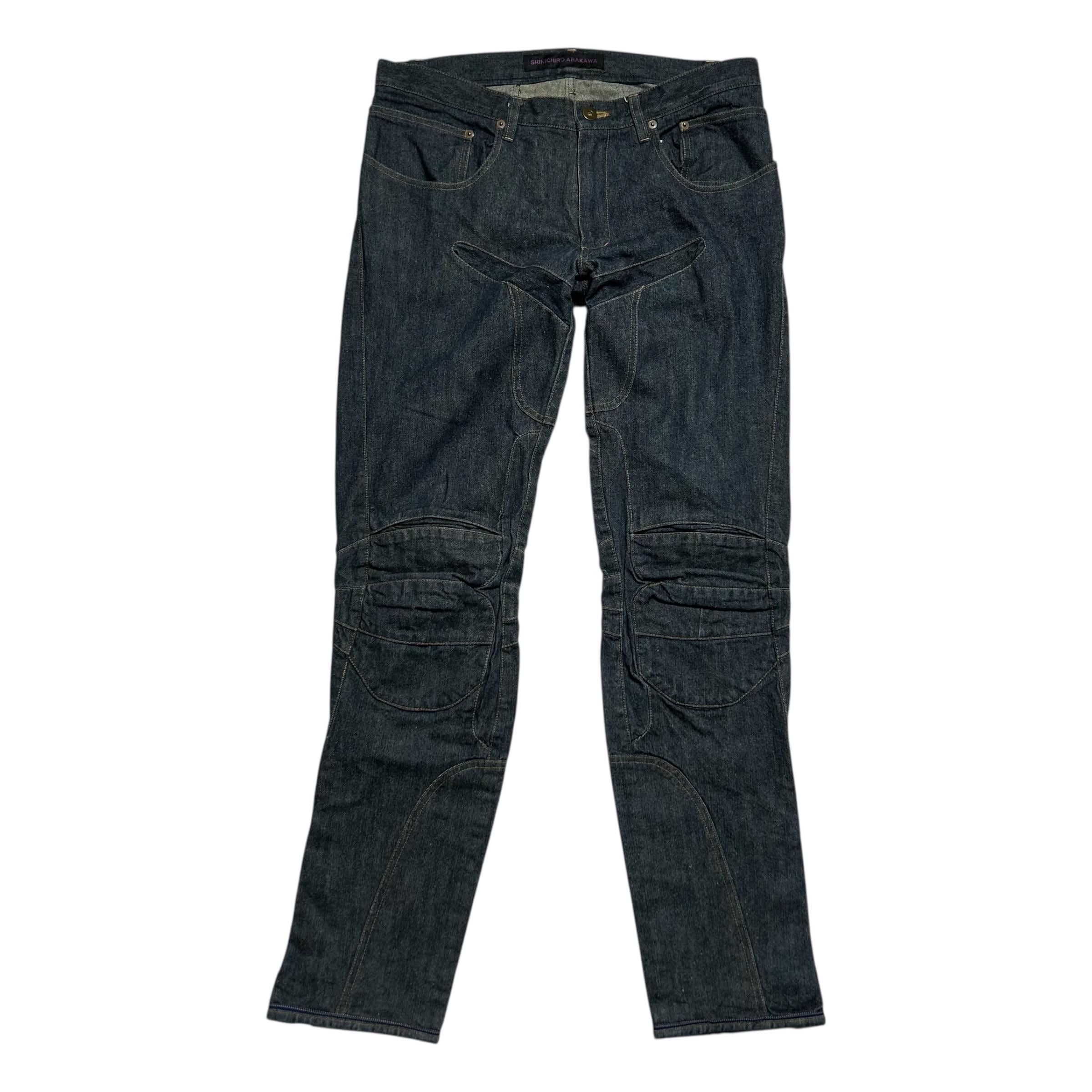 SHINICHIRO ARAKAWA Biker Denim Pants - Etsy Australia