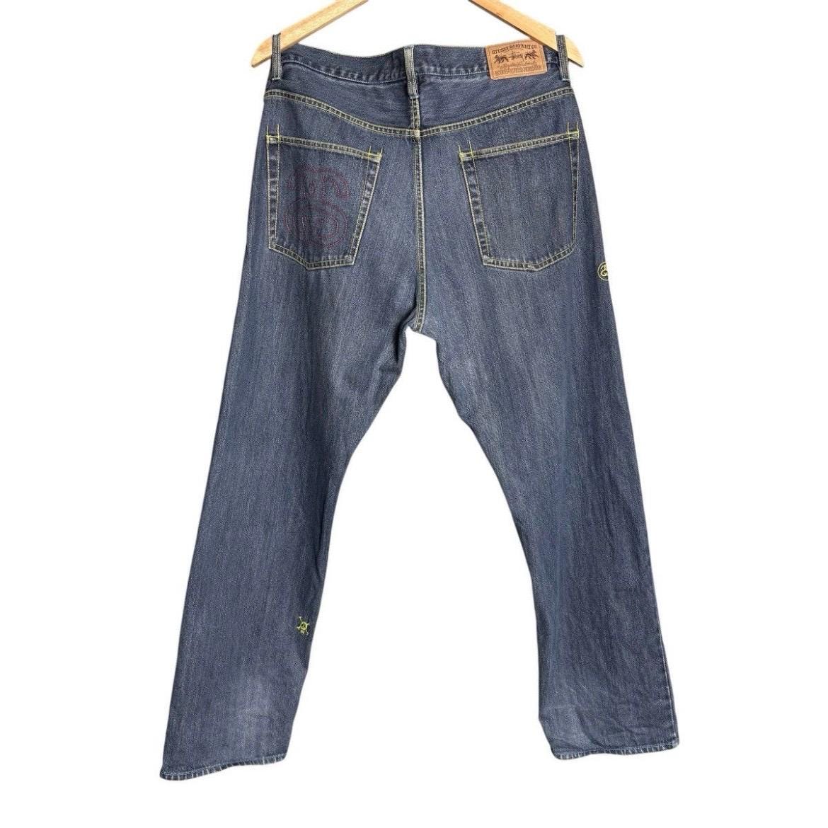 パンツ 00s OLD STUSSY rough and rugged denim Vintage Stussy Rough Rugged Denim Skull Logo Jeans Pants - Etsy