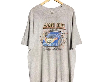 Vintage 90s Stone Cold Wrestling Bye Bye Jackass Racing WWF T