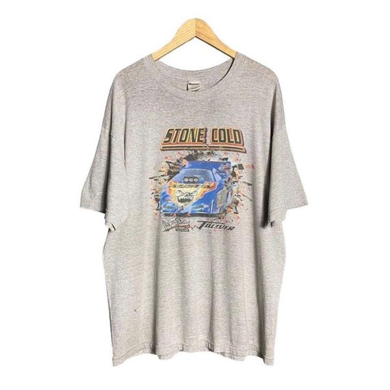 Vintage 90s Stone Cold Wrestling Bye Bye Jackass Racing WWF T
