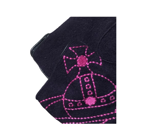 Vivienne Westwood Embroidery Big Logo Gloves Women - image 4