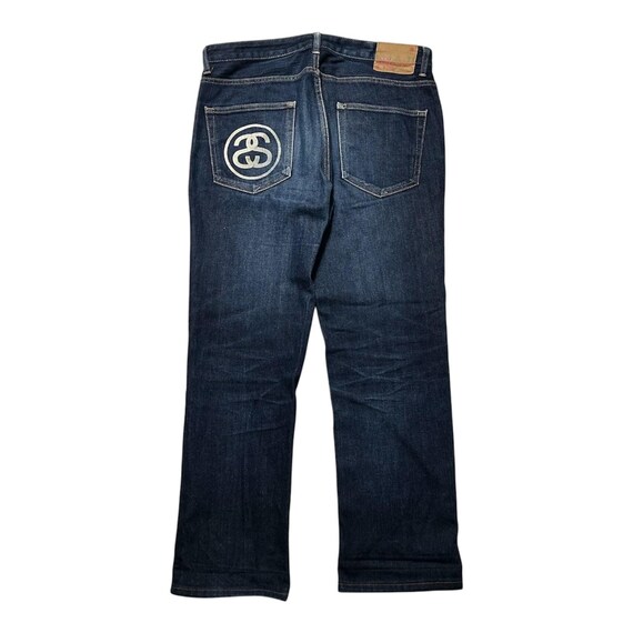 パンツ Stussy 00s Logo Straight Denim Pants Vintage Stussy Logo Denim Jeans Pants - Etsy