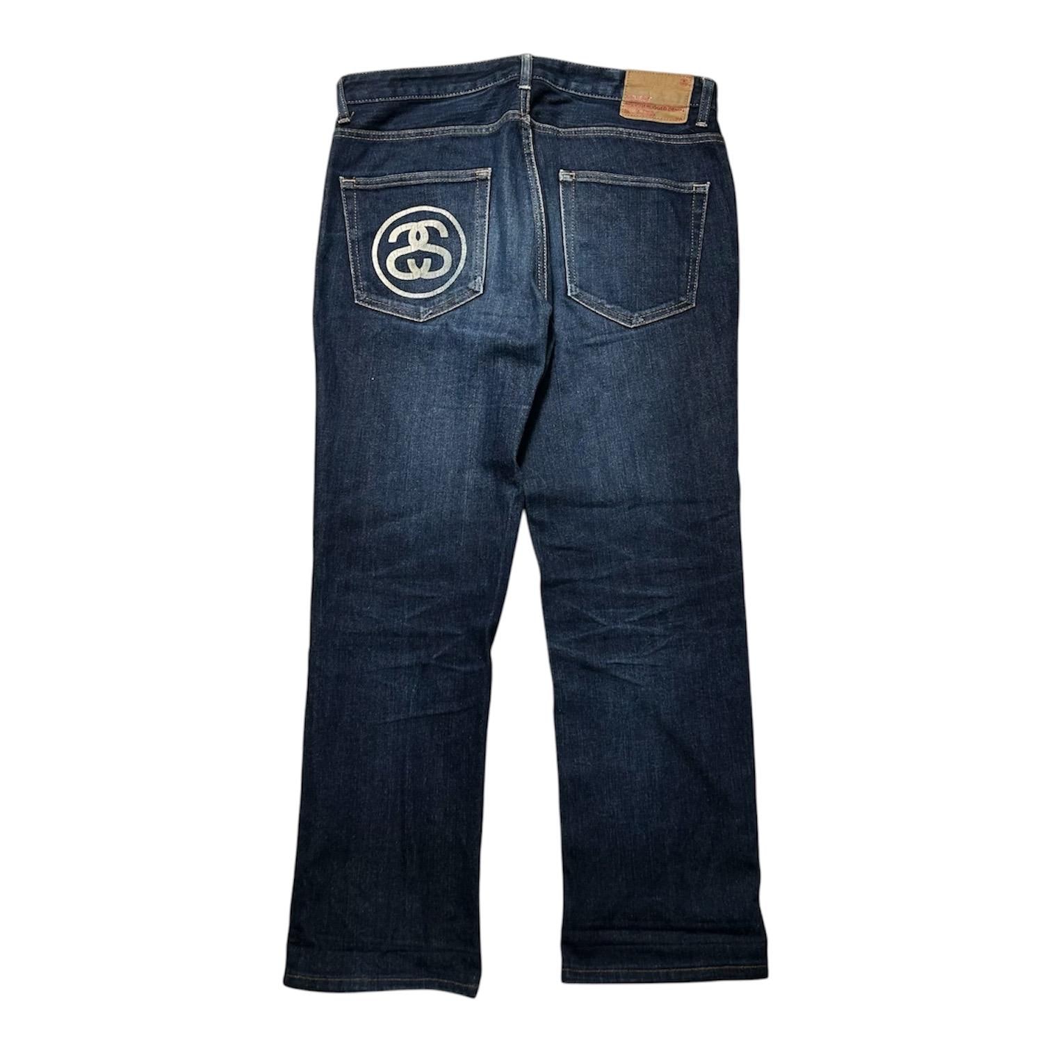 パンツ Stussy 00s Logo Straight Denim Pants Vintage Stussy Logo Denim Jeans Pants - Etsy