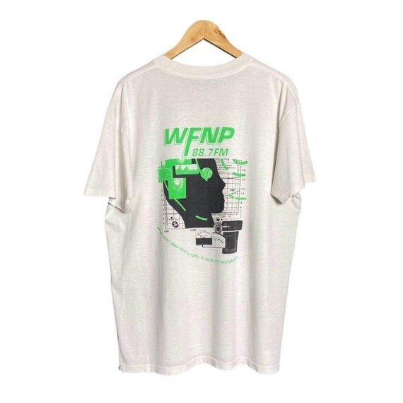 ヴィンテージ 1989年製 WFNPラジオTシャツ：メタルミュージックバンドT 