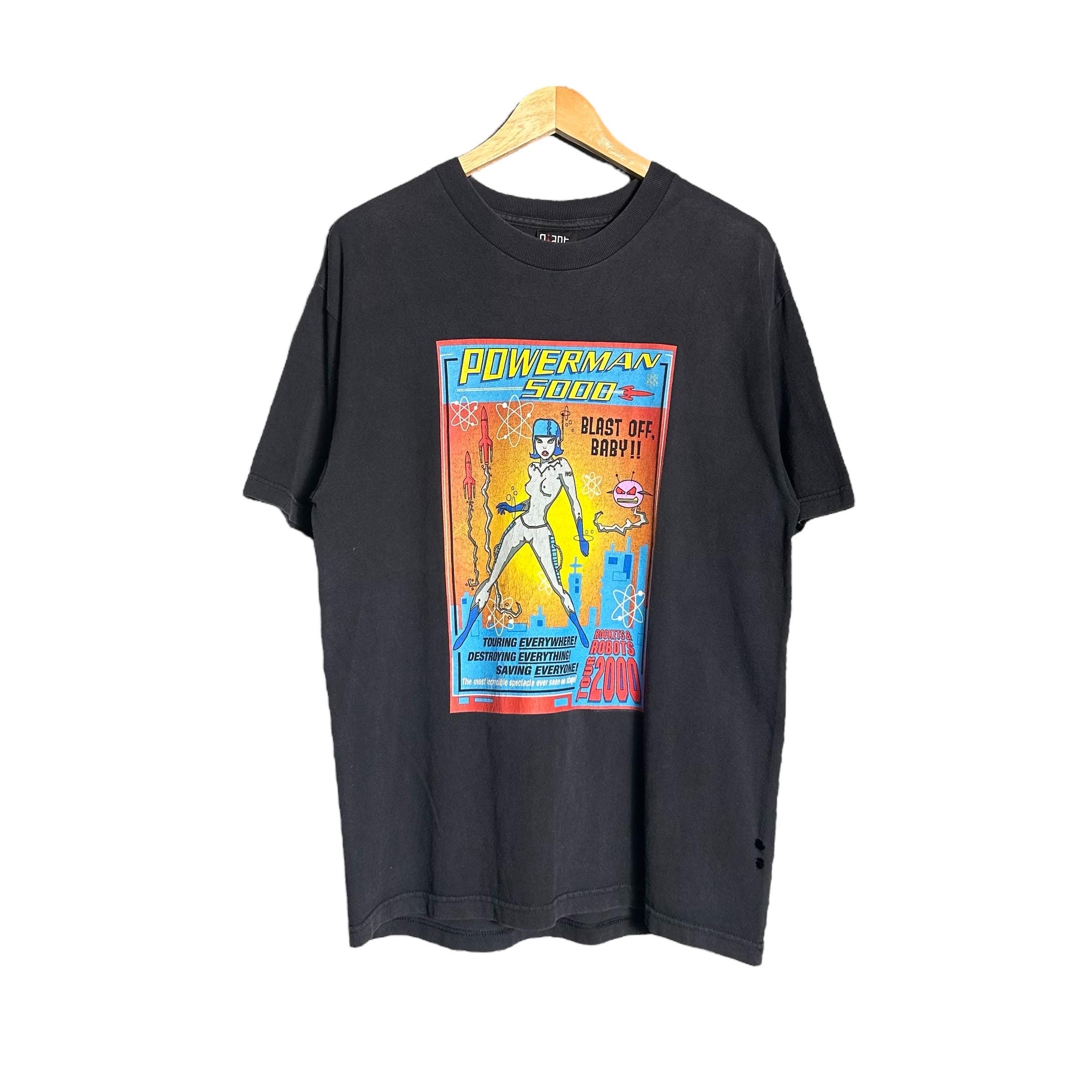 2000 \" POWERMAN 5000 \" バンドTシャツ Vintage powerman 5000 tour tee - BIDSTITCH