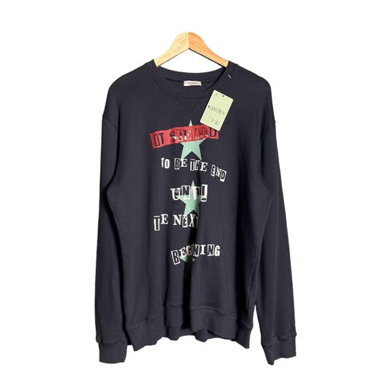 Valentino Three Star Graphic Sweatshirt Etsy