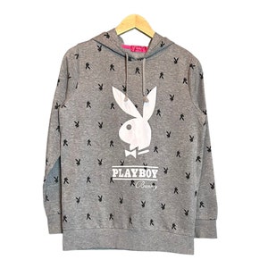 Play Boy Monogram Bunny Pull Over Hoodie
