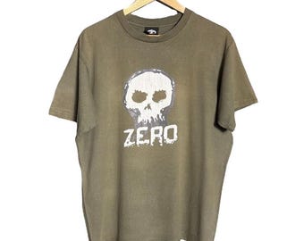 Vintage 90s Zero Skateboard Skull T-Shirt