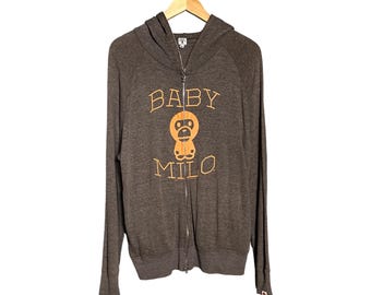 Sudadera con capucha y cremallera completa con el logotipo grande de Bape Baby Milo A Bathing Ape
