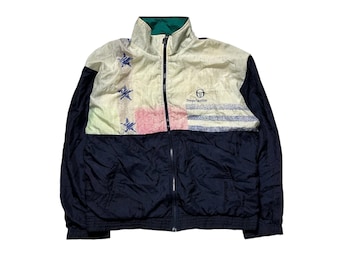 Vintage Sergio Tacchini Multi Color Windbreaker Jacket