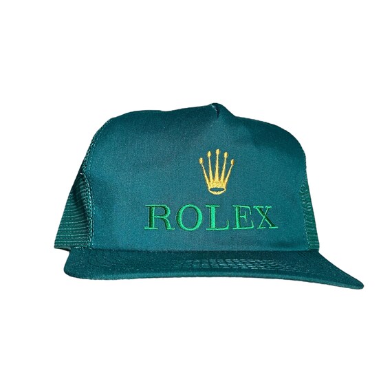 Vintage 90s Rolex Embroidery Spellout Logo U.SA Trucker Cap / Hat 