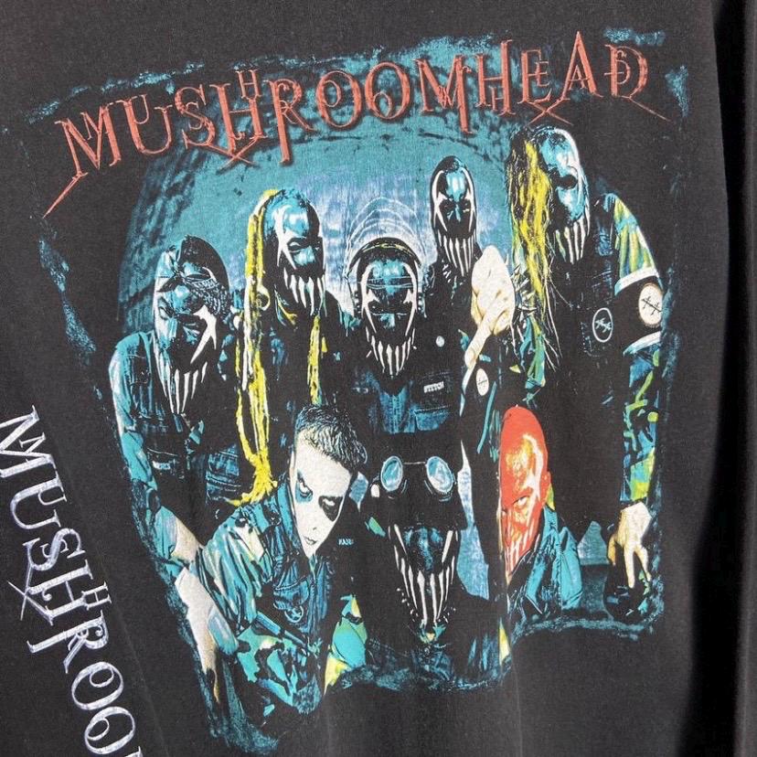 00sマッシュルームヘッド バンドTシャツ テネシーリバー L 当時物 黒 Vintage 90s Mushroomhead Band Long Sleeve T-shirt / Metal - Etsy