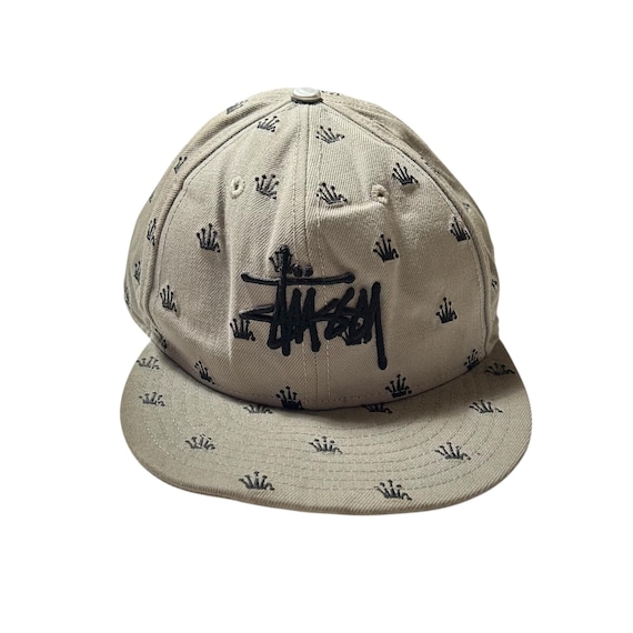 Vintage Stussy Crowns Monogram Hat /cap - Etsy