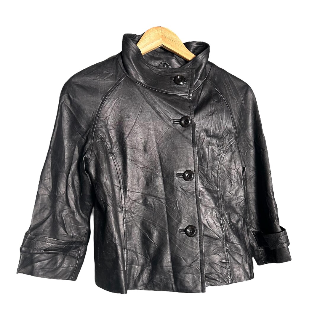 ジャケット・アウター 90s Vintage BALMAIN REAL leather jacket Vintage 90s Balmain Leather Jacket - Etsy