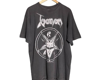 90's Vintage 1996 VENOM Black Metal T Shirt XL With Delta Tag - Etsy