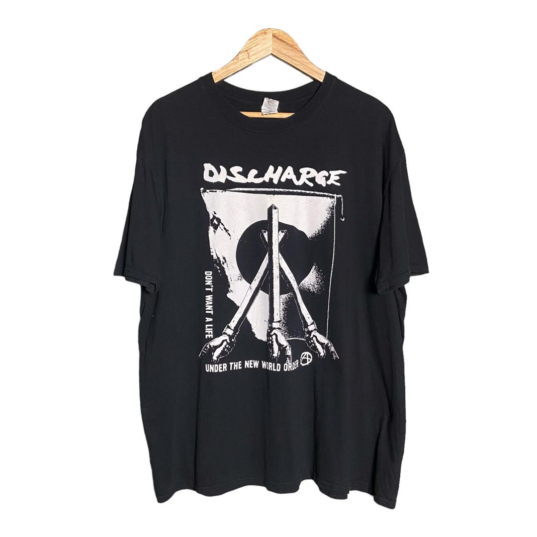 トップス Discharge COWBOY Shirt / Black Discharge Vintage Y2K Discharge Hardcore Punk Band T-shirt - Etsy