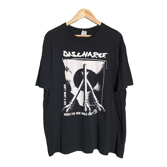Vintage Y2K Discharge Hardcore Punk Band T-shirt - Etsy