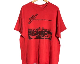 Vintage Distressed Bad Religion Big Image Band T Shirt Size L - Etsy